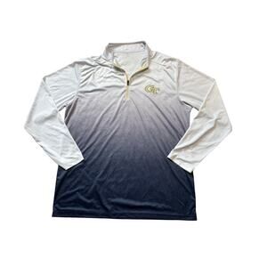 COLOSSEUM Men's Lightweight pullover 1/4 zip, Georgia Tech; GT, Yellow Jackets